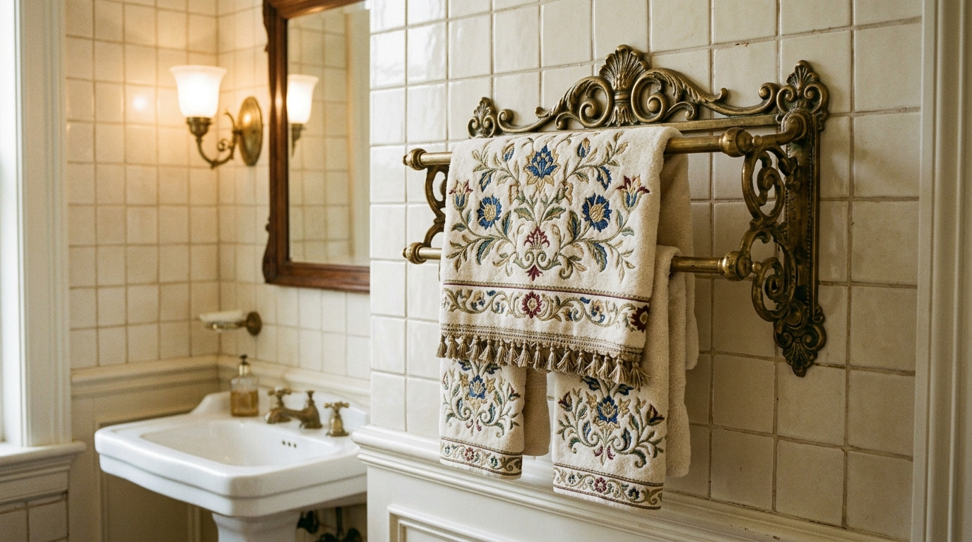 Finish with a towel strategy that keeps the room looking tidy